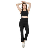 Trylo Flared Pant High Waist-Black-2Xl,BLACK,2,B0D1XRC646