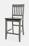 Jofran Decatur Lane Stool Counter Barstool Set, 18X21X39, Autumn Brown/Grey, (1836-Bs393Kd)