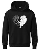 Adro Men'S Cotton Neck Hooded Sweatshirt (H24-Devi-Bl_Black,BlackApparel,2XL