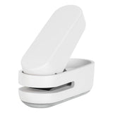 Knamoda Mini Small Hole Puncher White Color, 10 Sheet Paper Hole Puncher Capacity Single Hole Puncher for Office Use Or Gift for
