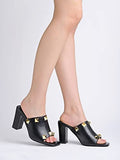 Shoetopia Girls Heel-1410 Black Heeled Sandal - 6 Uk (Girls-Heel-1410-Black),Black,6,B0CQK4LPV5