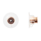 Chrysmela Most Secure Earring Back Replacement with Support Disc. Rose Gold. Earring Lifter for Screw Backs Threaded Post. Autom