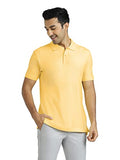 Xyxx Men'S Cotton Solid Relaxed Fit T-Shirt (Xy_Cr14_Polo Tshirt_1_Butter Yellow,Butter YellowApparel,XL