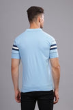 Adro Men'S Solid Regular Fit Polo Shirt (Pnop24-L1-Sknbwh_Sky Blue