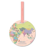 Eatech Fashion Map Luggage Tag Women Travel Accessories Silica Gel Suitcase Name Id Address Tag Holder Baggage Boarding Personal