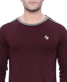 Adro Men'S Slub Cotton Full Sleeve T-Shirt (Fr3-4-Mar-Mr_Maroon_L)