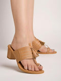 Shoetopia Women'S Flat Sandal/Tan /Eu40 / Uk7,Tan,7,B0CMXVNP2Z