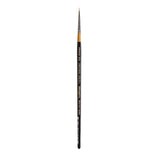 KINGART Premium Original Gold 9650-10/0 Spotter Series Artist Brush, Golden Taklon Synthetic Hair, Short Handle, for Acrylic, Wa