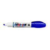 Markall 96530 DuraInk 55 Medium Taper Chisel Tip Blue Permanent Ink Marker