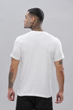 Adro Men'S V Neck Solid Cotton T-Shirt (Vn-M-Pln-Wh_White_2Xl)