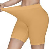 KYDA Women's Anti Bacterial Cycling Shorts Under Skirt Biker Shorts High Waist Stretchable Yoga Shorts & Gym Workout Skin Fit Shorties(Sandle_S),Chees Sandle