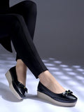 Shoetopia Bow Detailed Casual Black Loafers For Women & Girls /Eu41,Black,8,B0DZVMV5C6