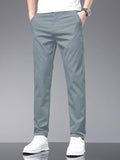 Toplot Men'S Stylish Slim-Fit Casual Trousers (Casual-Trouser-5226-Silver-36),Silver,36,B0DW34NTTS