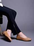 Shoetopia Textured Beige Ballerinas For Women & Girls /Eu39,Beige,6,B0DRJF6847