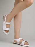 Shoetopia Women'S Platform Heel Sandal,White,5,B0CXJBZSWN