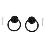 ZOOMELLA 6x Retro Door Drawer Furniture Pull Handle Cabinet Wardrobe Locker Knob Black|Cabinet Knobs & Pulls| Cabinets & Cabinet