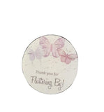 Belleza Crafting with Creativity Butterfly Thank You Waterproof Adhesive 30 Pcs Stickers Fluttering By Round for Birthday, Wed