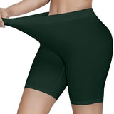 Kyda Women'S Anti Bacterial Cycling Shorts Under Skirt Biker Shorts High Waist Stretchable Yoga Shorts & Gym Workout Skin Fit Shorties,Bottle GreenApparel,L