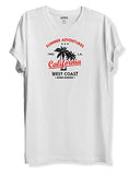 Adro Summer Adventures California Printed T-Shirt For Men (2Xl, White)