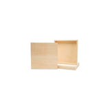 Small Square Wood Canvas 5 x 5 x 1-1/2 inch, Pack of 2 Unfinished Wood Frames, Blank Wooden Signs for Crafts & Home Decor, by Wo