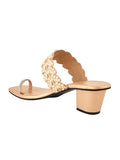 Shoetopia Women'S Slip-On Sandal,Golden,8,B0CK7XSVNJ