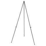 Universal HeavyDuty Instant Setup Foldaway Easel, Adjusts 25 63 High, Aluminum, Black