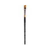 KINGART Premium Original Gold 9400-3/8 Angular Shader Series Artist Brush, Golden Taklon Synthetic Hair, Short Handle, for Acryl