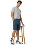 Xyxx Men Cotton Rich Shorts, Regular Fit, Solid, Pack Of 1, Xysht10L, Midnight Blue, L