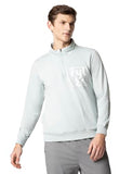 Fyltr Men'S Casual Stand Collar Jacket With Half Zip Branding | Full Sleeve | Casual Winterwear For Men,Crystal Clear,Crystal Clear,Xl