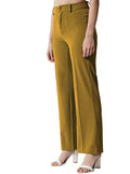 Kotty Women Solid Polyester Blend Dijon Brown Trouser (Dijon Brown,30)