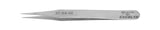 Excelta 3CSASE Tweezer, Straight Very Fine, 4.25 Overall Length, Stainless/AntiMagnetic