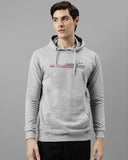 Adro Men'S Cotton Blend Neck Hooded Sweatshirt (H24-Rac-Gr_Grey,GreyApparel,L