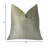 Plutus Brands Plutus Fancy Mink Handmade Throw Pillow, 18 X 18, Ivory Off White