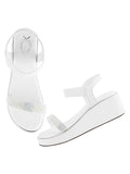 Shoetopia Embellished White Wedges Heels For Women & Girls /Eu41,White,8,B0DFVHXDY3