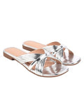 Shoetopia Embellished Silver Flats For Women & Girls /Eu42,Silver,9,B0F9FRZB9N
