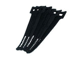 Hook & Loop Fastening Cable Ties, 6Inch, 50Pcs/Pack, Black