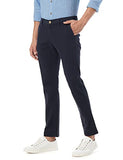 Fyltr Men'S Straight Fit Stretch Cotton Khaki Trousers - Soft Handfeel,Blue Beats,Blue Beats,28