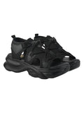 Shoetopia Smart Casual Black Sporty Sandals For Women & Girls /Eu36,Black,3,B0F9FLRWBW