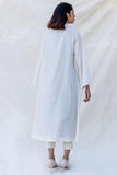 Anni Designer Women'S Cotton Blend Straight Printed Kurta With Pant (Nabhita White_S_White_Small),White,S,Cotton Blend,Regular,