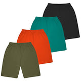 Kyda Kids Boys Cotton Printed Regular Fit Shorts -Multicolor (Pack Of 4) (8 Years - 9 Years, Combo 2)