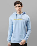 Adro Men'S Cotton Blend Neck Hooded Sweatshirt (H24-Rac-Sk_Sky Blue