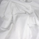 Organic Cotton Voile Fabric - White - 5 Yards