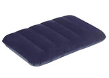 Mystte Soft Comfortable Inflatable Velvet Air Pillow Cushion, Sleeping Bag, Travel Pillow (Blue, Pack Of 1)