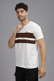 Adro Tshirt For Menmulti Color T-Shirt For Mencotton T-Shirtmens Tshirtrn8-24-Whbr-L