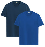 ADRO T Shirts Pack of 2 Mens Tshirts Cotton T Shirts for Men Tshirt T-Shirts Combo T Shirts Tshirts for Men Plain Solid Tshirts Teal Royal Blue Tshirt for Men RCM2-PLN-SB-RB-M,Teal,Royal Blue