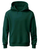 Adro Men'S Cotton Neck Hooded Sweatshirt (H24-Pln-Grn-2Xl_Green)