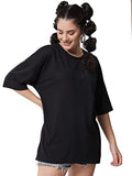 Kotty Womens Printed Cotton Blend Jade Black Tshirts (Jade Black,30)