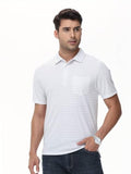 Toplot Men'S Striped Regular Fit Polo Shirt (Lining-Polo-5238-White-Xl_White,White,,B0DXL6348L