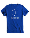 Adro You Decide Mens Printed T-Shirts (Rnr-M-Dec-Rb_Royal Blue_L)
