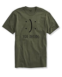 Adro You Decide Mens Printed T-Shirts (2Xl, Olive Green)